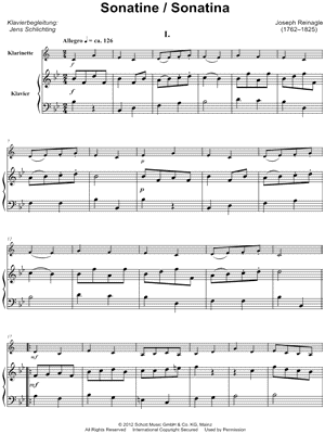 Sonatina - Clarinet & Piano