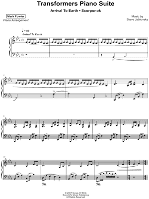 Transformers Piano Suite