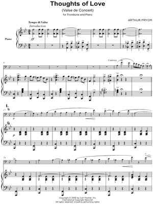 Thoughts of Love - Trombone and Piano