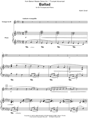 Ballad - Trumpet & Piano