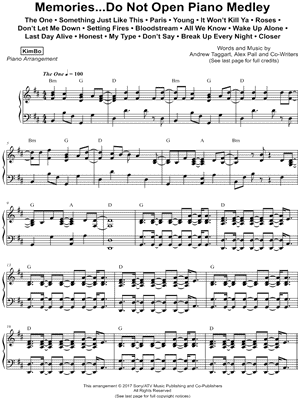 Memories...Do Not Open - Piano Medley