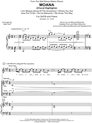 Moana (Choral Highlights)