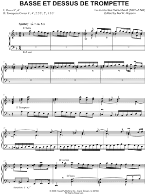 Suite du Premier Ton: V. Basse et Dessus de Trompette