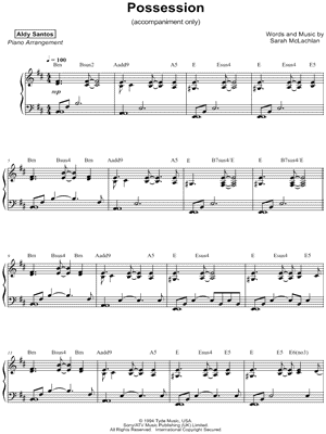 Possession [accompaniment only]
