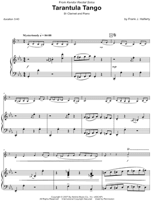 Tarantula Tango - Clarinet & Piano