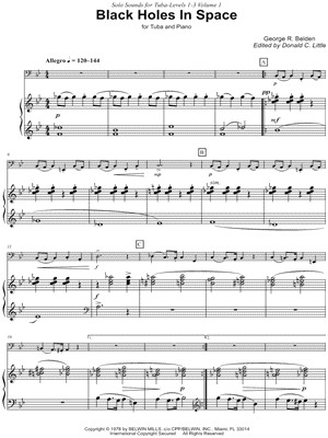 Black Holes in Space - Tuba & Piano