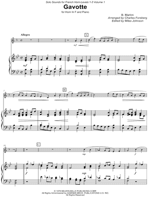 Gavotte - Horn & Piano