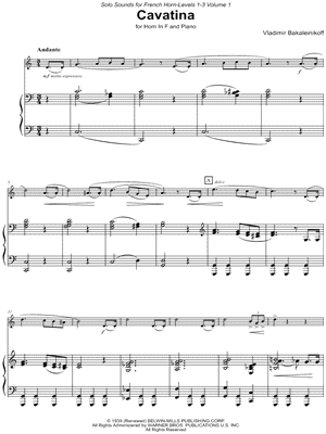 Cavatina - French Horn & Piano