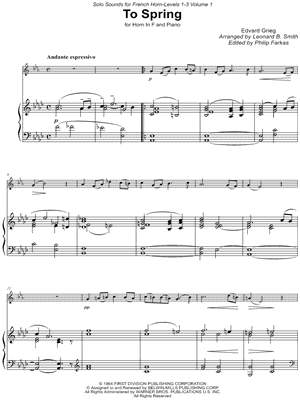 To Spring - French Horn & Piano