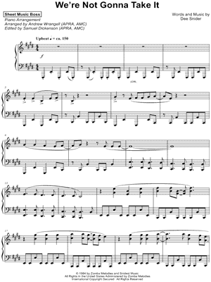 We're Not Gonna Take It