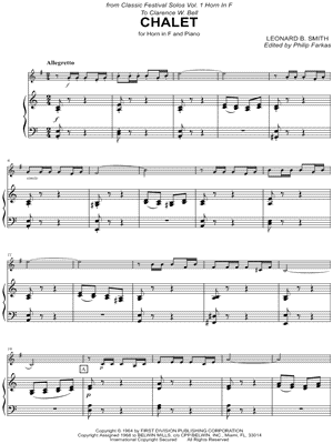 Chalet - French Horn & Piano