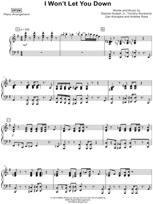 I Won't Let You Down