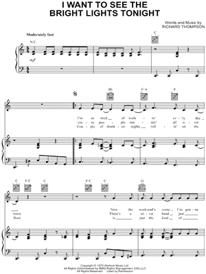 I Want to See the Bright Lights Tonight