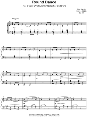 For Children, Sz.42, No. 8: Round Dance