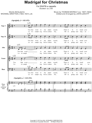 Madrigal for Christmas