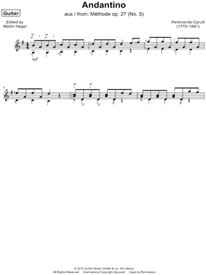 Méthode, Op. 27, No. 5 - Andantino