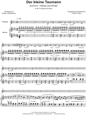 Der kleine Taumann - Trumpet & Piano