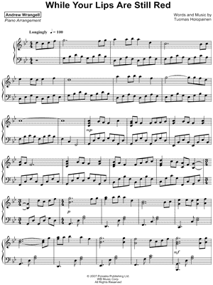 While Your Lips Are Still Red