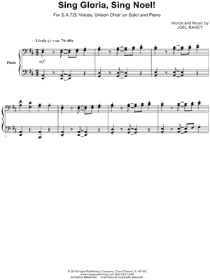 Sing Gloria, Sing Noel!