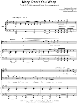 Mary, Don't You Weep