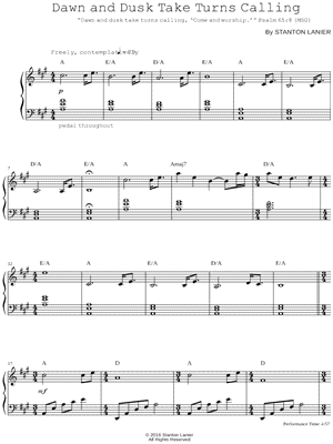 Dawn and Dusk Take Turns Calling