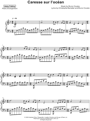 Caresse sur l'océan