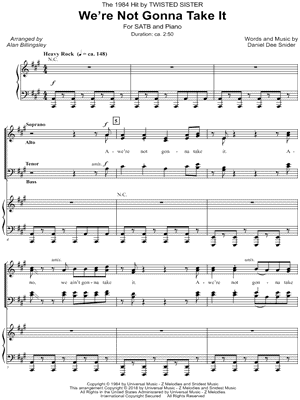 We're Not Gonna Take It