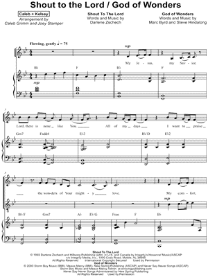 Shout to the Lord / God of Wonders