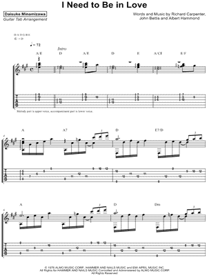 I Need to Be in Love