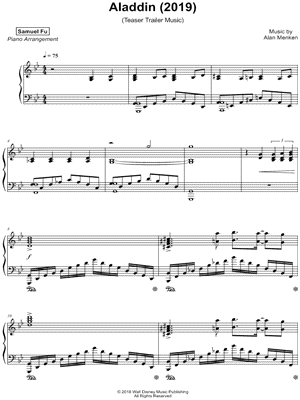 Aladdin [2019] Teaser Trailer Music