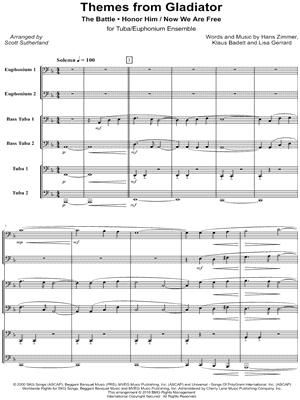 Themes from Gladiator - Tuba / Euphonium Ensemble