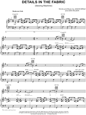 Details in the Fabric (Sewing Machine)