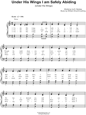 Under His Wings I Am Safely Abiding