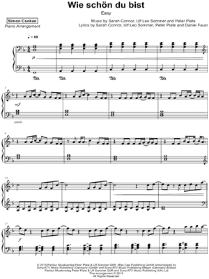 Wie schön du bist [easy]