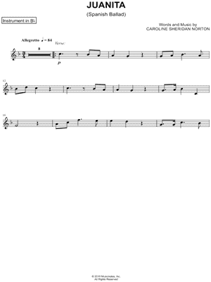 Juanita - Bb Instrument