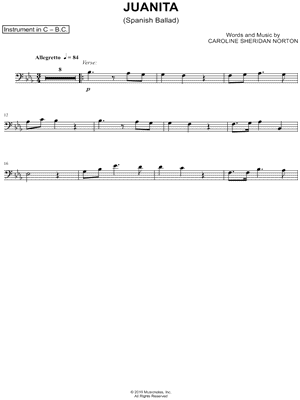 Juanita - Bass Clef Instrument