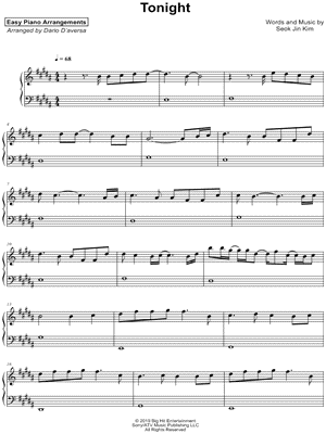 Tonight [Slow Easy Piano Tutorial]