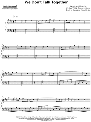 We Don't Talk Together