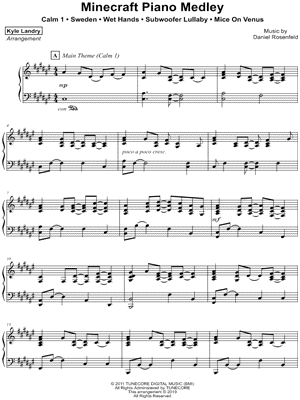 Minecraft Piano Medley