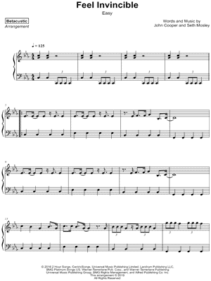 Feel Invincible [easy]