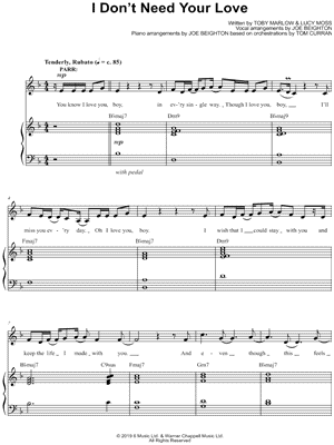 I Don't Need Your Love