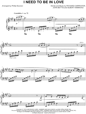 I Need to Be in Love