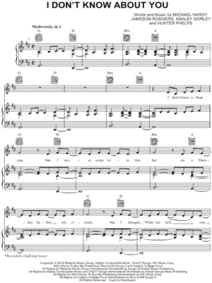 I Don't Know About You