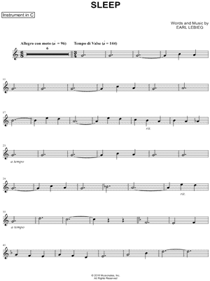 Sleep - C Instrument
