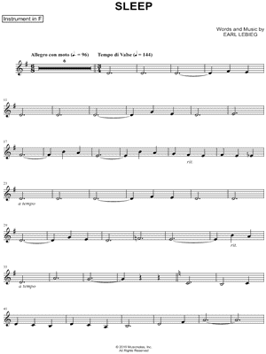Sleep - F Instrument