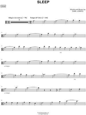 Sleep - Viola