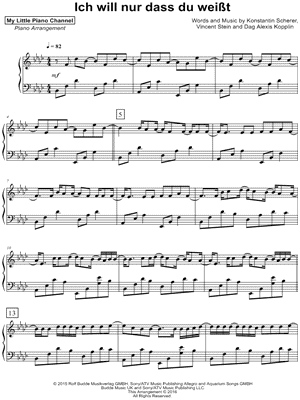 Ich will nur dass du weisst