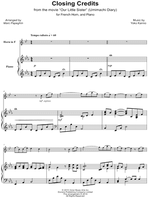 Closing Credits - French Horn & Piano