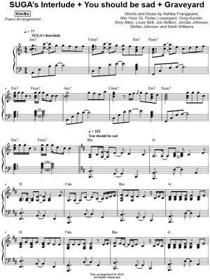 SUGA's Interlude + You should be sad + Graveyard