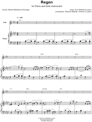 Regen - Piano Accompaniment